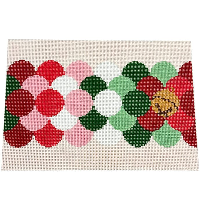 Clamshell Clutch Christmas Painted Canvas The Gingham Stitchery - 1