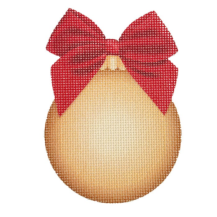Classic Glass Ornament - Gold Printed Canvas Pepperberry Designs