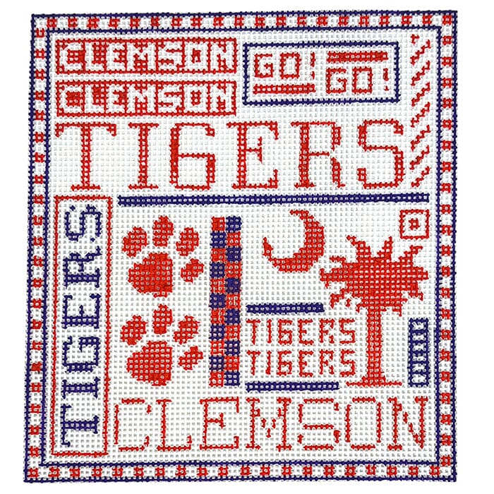 Clemson Teenie Painted Canvas The Meredith Collection - 1