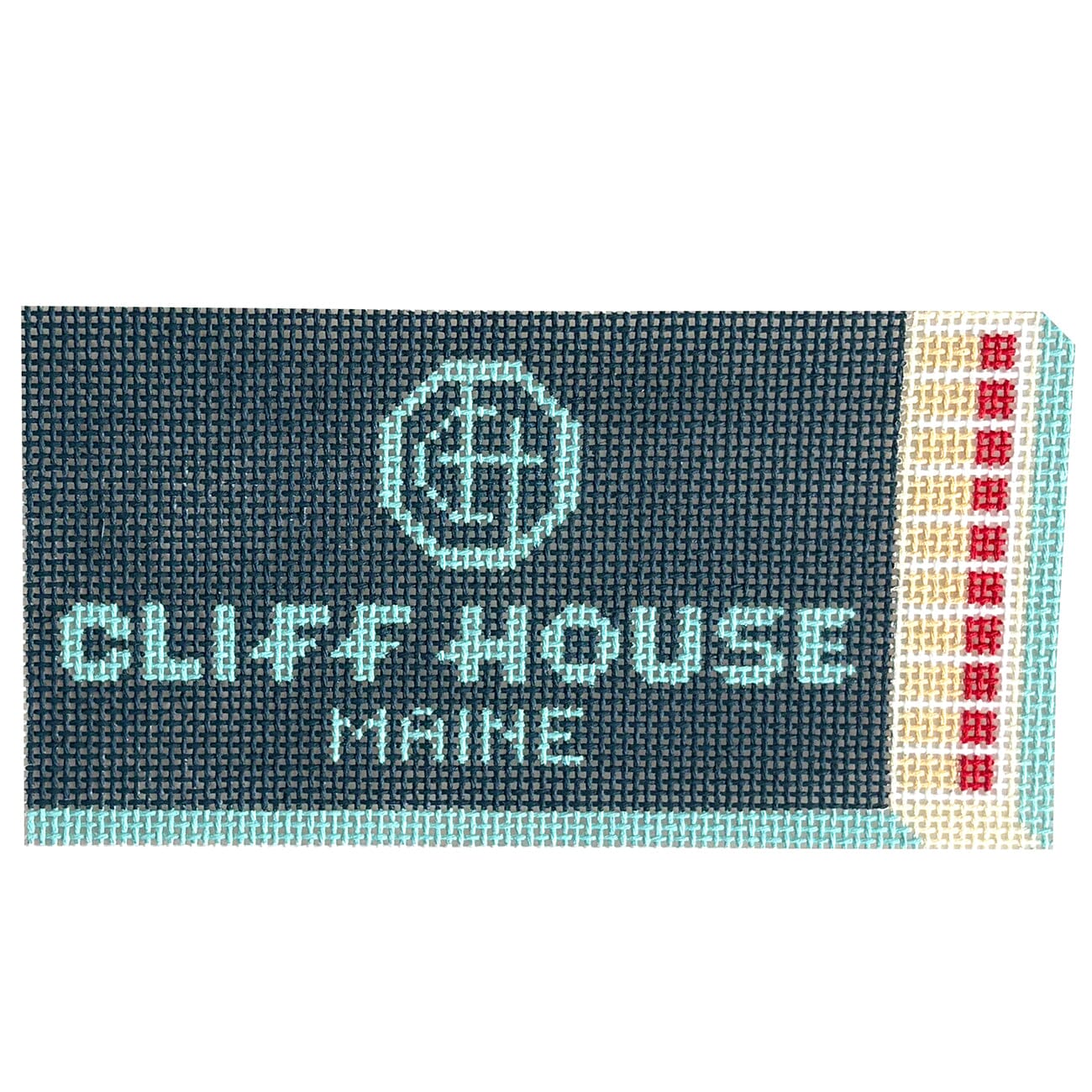 Cliff House Matchbox Ornament Painted Canvas Spruce Street Studio - 1