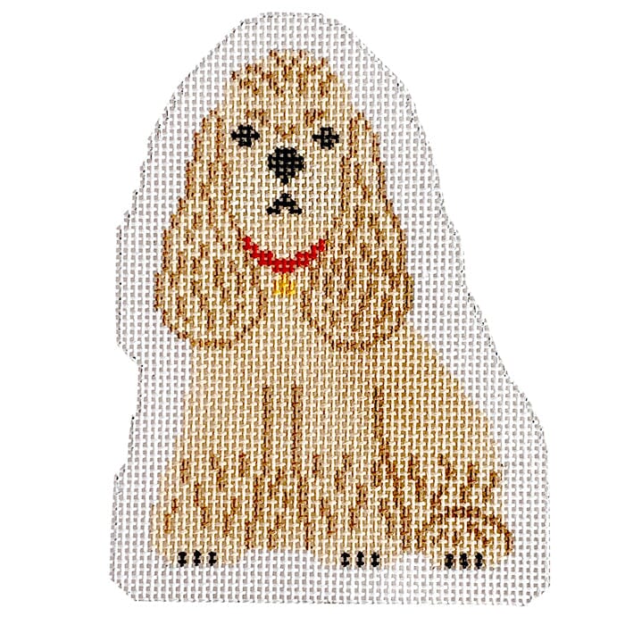 Cocker Spaniel Ornament Painted Canvas Stitch Rock Designs - 1