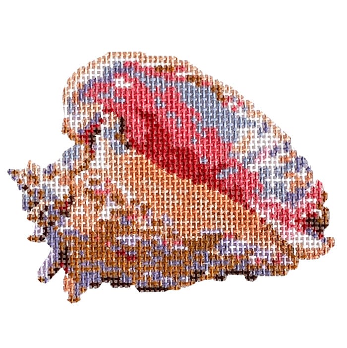 Conch Shell Beachcomber Painted Canvas Bad Bitch Needlepoint - 1