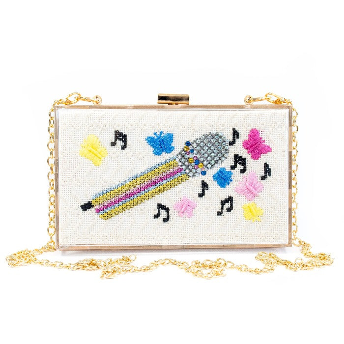 Copy of Concert Clutch   Microphone Insert Kit Kits Needlepoint To Go