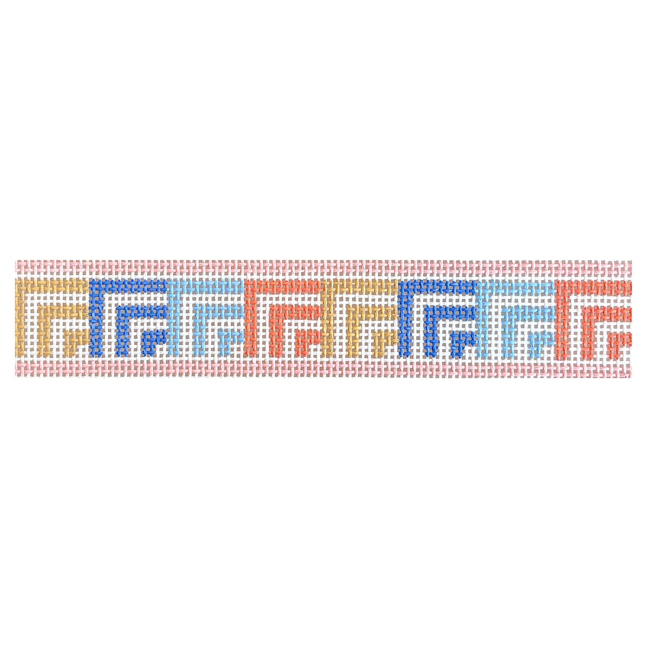 Coral Corners Fob Painted Canvas Goodpoint Needlepoint - 1