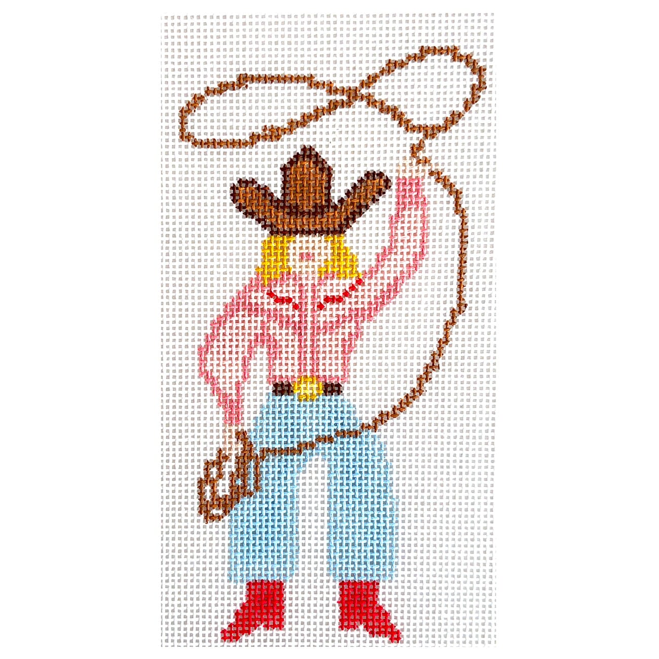 Cowgirl with Lasso Painted Canvas Maura Nolan Designs - 1