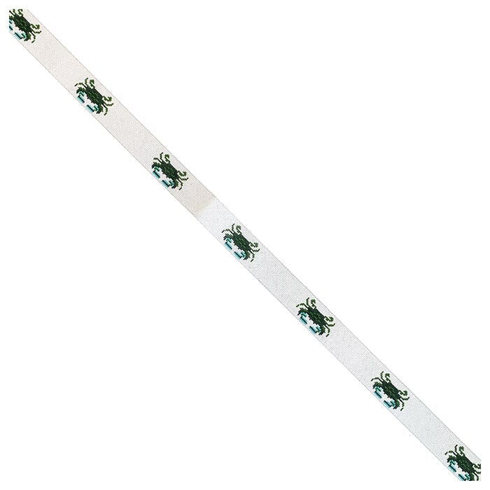 Crabs Belt on White Painted Canvas The Meredith Collection