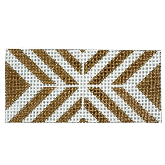 Cream & Gold Geometric Clutch Insert Painted Canvas Colors of Praise 