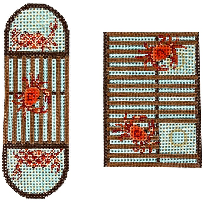 Curved Crab Trap Ornament Printed Canvas Pepperberry Designs - 1