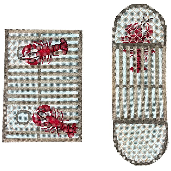 Curved Lobster Trap Ornament Printed Canvas Pepperberry Designs - 1