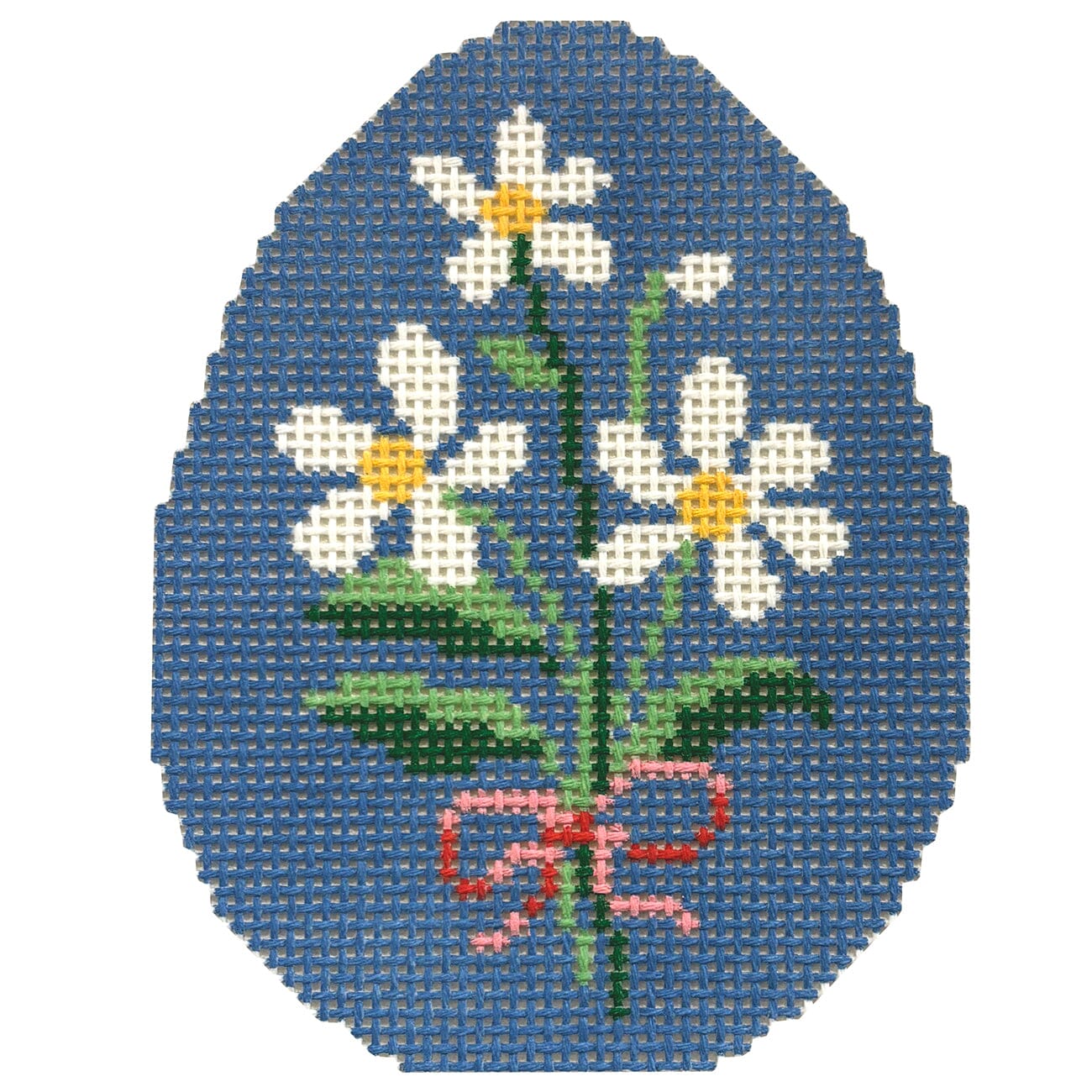 Daisy Egg Painted Canvas Le Point Studio - 1