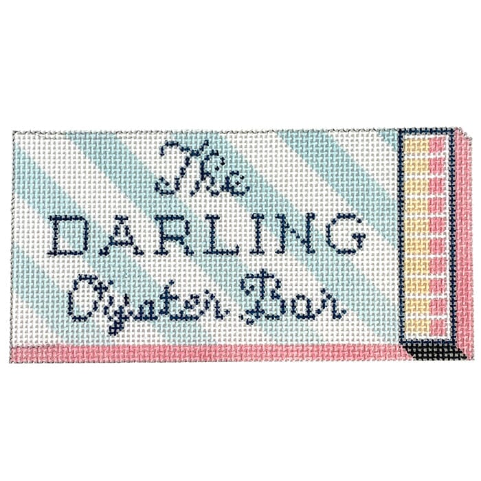 Darling Oyster Matchbox Ornament Painted Canvas Spruce Street Studio - 1
