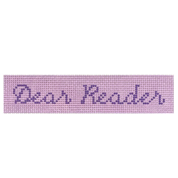 Dear Reader Canvas Painted Canvas Goodpoint Needlepoint