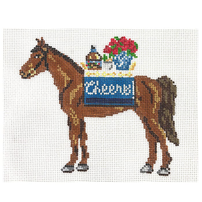Derby Bar Horse Painted Canvas KCN Designers - 1