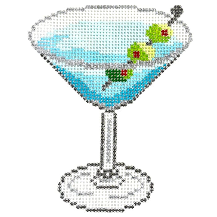Dirty Martini Blues Painted Canvas Morgan Julia Designs - 1