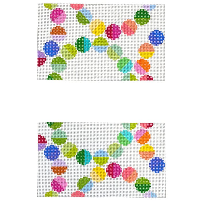 Double Bracelet Rings Eyeglass Case Painted Canvas Elizabeth Crane Swartz Designs - 1