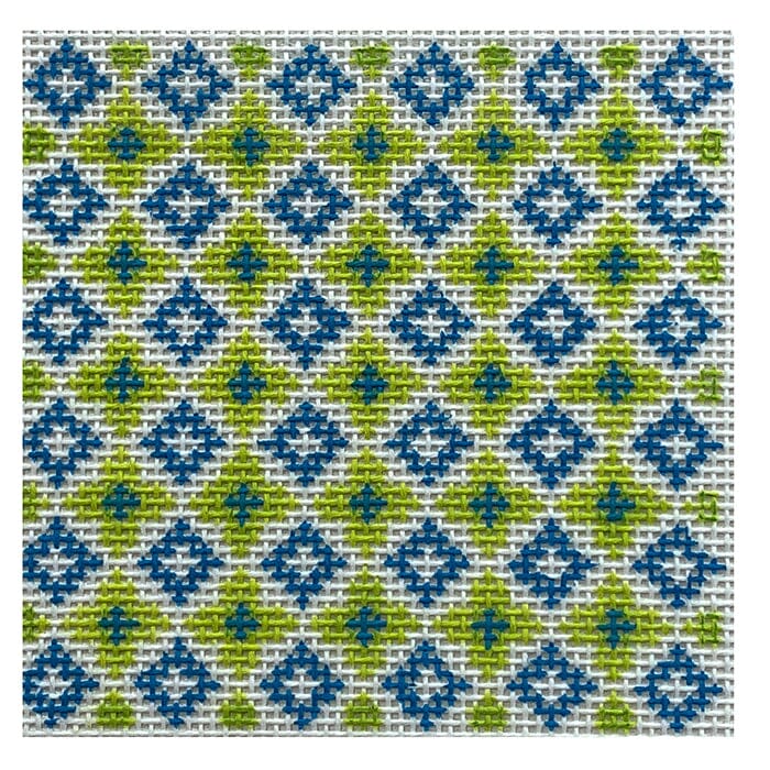 Double Diamonds Painted Canvas Vallerie Needlepoint Gallery - 1