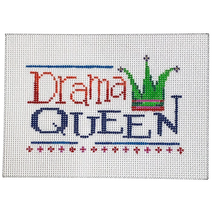 Drama Queen Sign Painted Canvas Patti Mann - 1