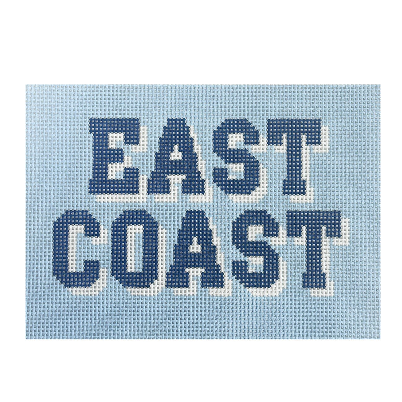 East Coast Blues Painted Canvas Love MHB Studio
