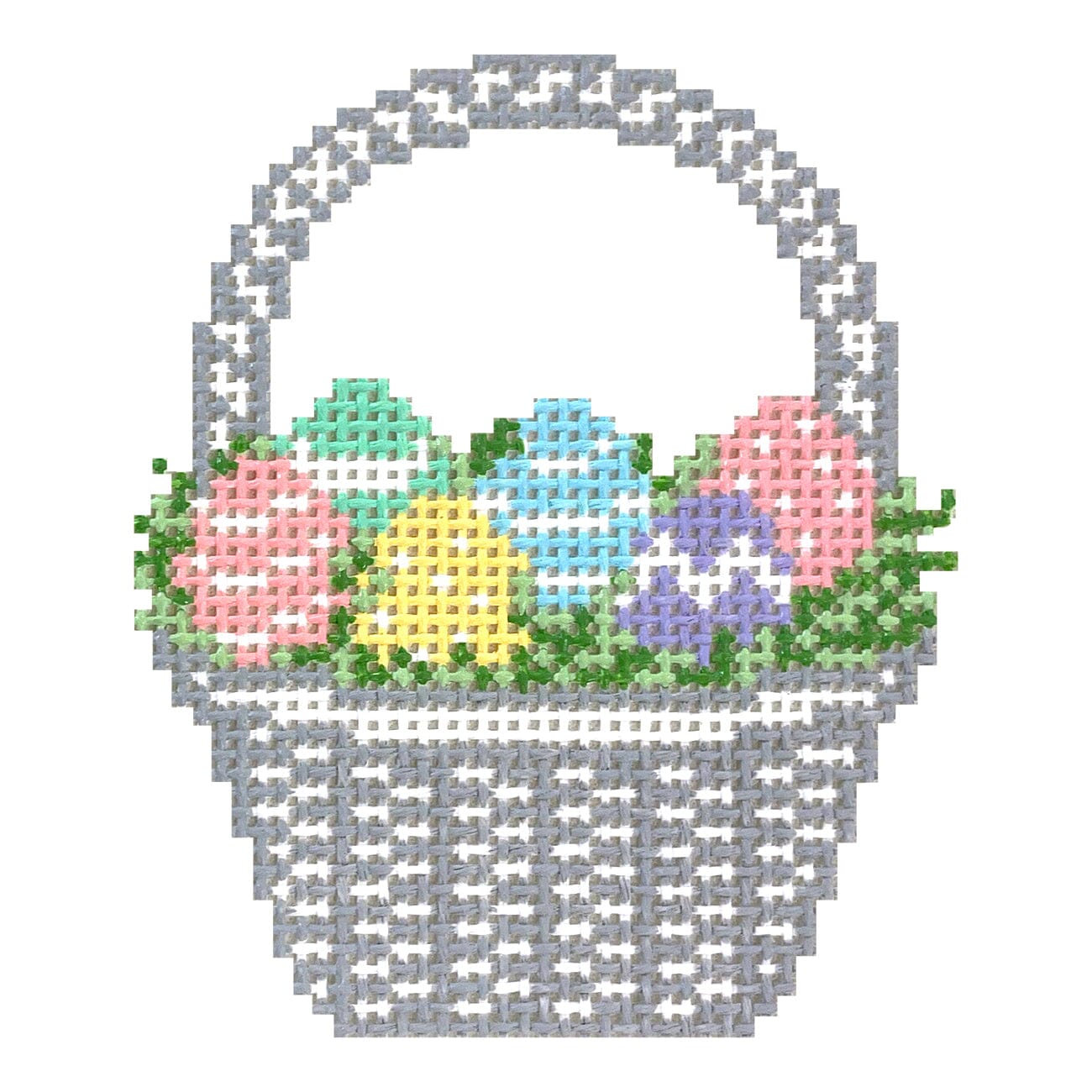 Easter Basket Painted Canvas Morgan Julia Designs - 1