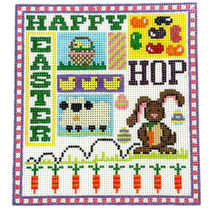 Easter Sampler Teenie Painted Canvas The Meredith Collection - 1