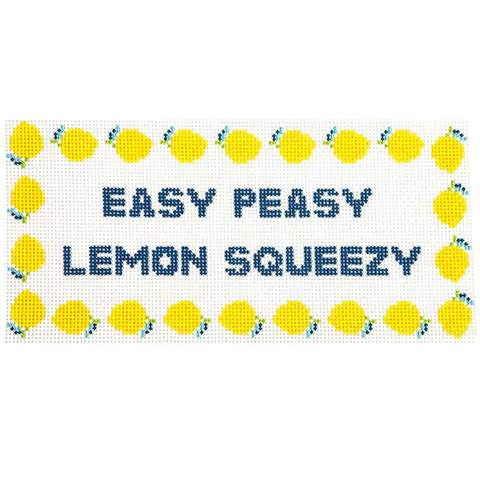 Easy Peasy Lemon Squeezy Painted Canvas Francis Abel Studio - 1