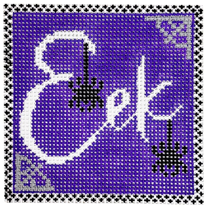Eek! Square 4x4 Painted Canvas A Poore Girl Paints - 1