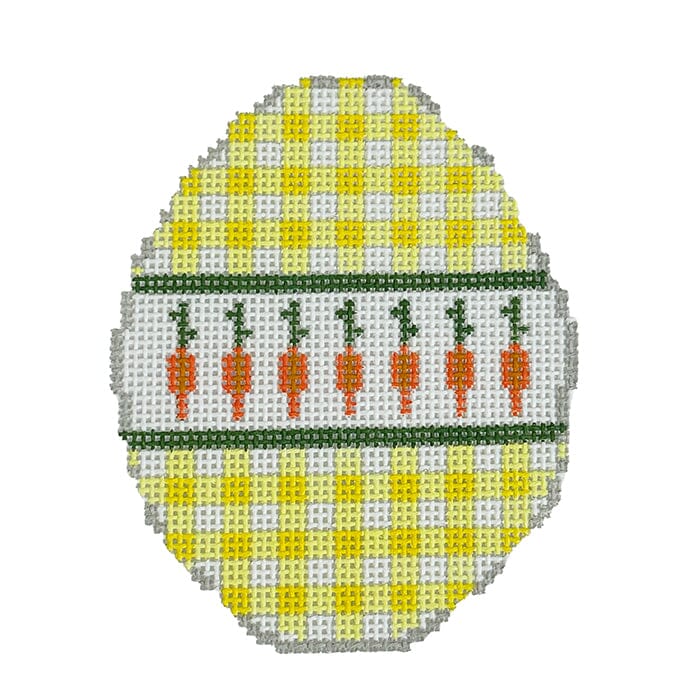 Egg 5 Carrots ABC Painted Canvas Atlantic Blue Canvas - 1