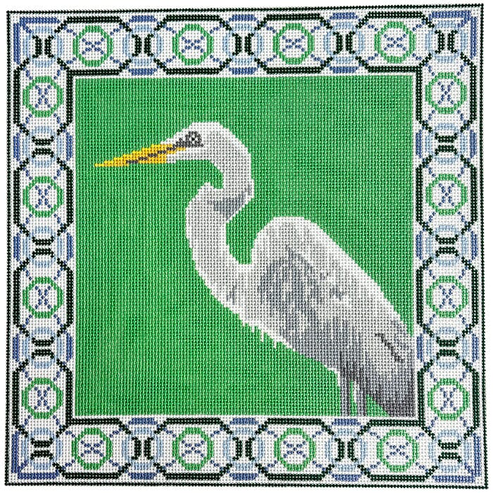 Egret Painted Canvas Ann Kaye Studio - 1