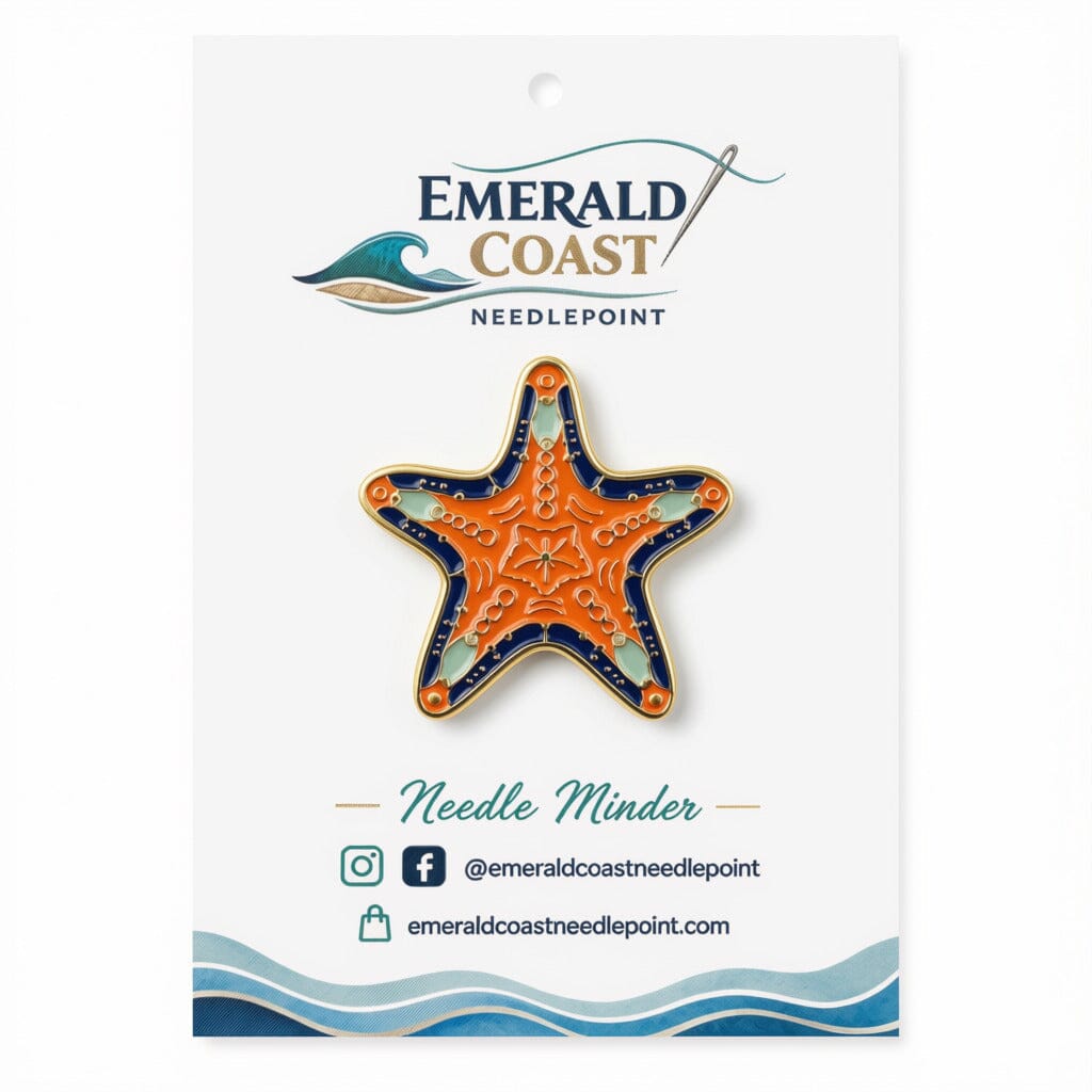 Emerald Coast Starfish Needle Minder Accessories Emerald Coast Needlepoint - 1