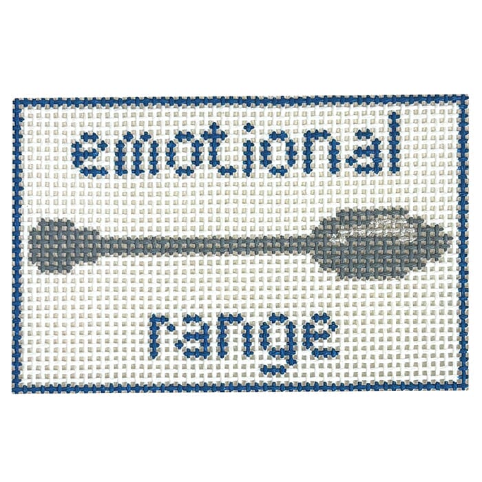 Emotional Range of a Teaspoon Painted Canvas Goodpoint Needlepoint - 1