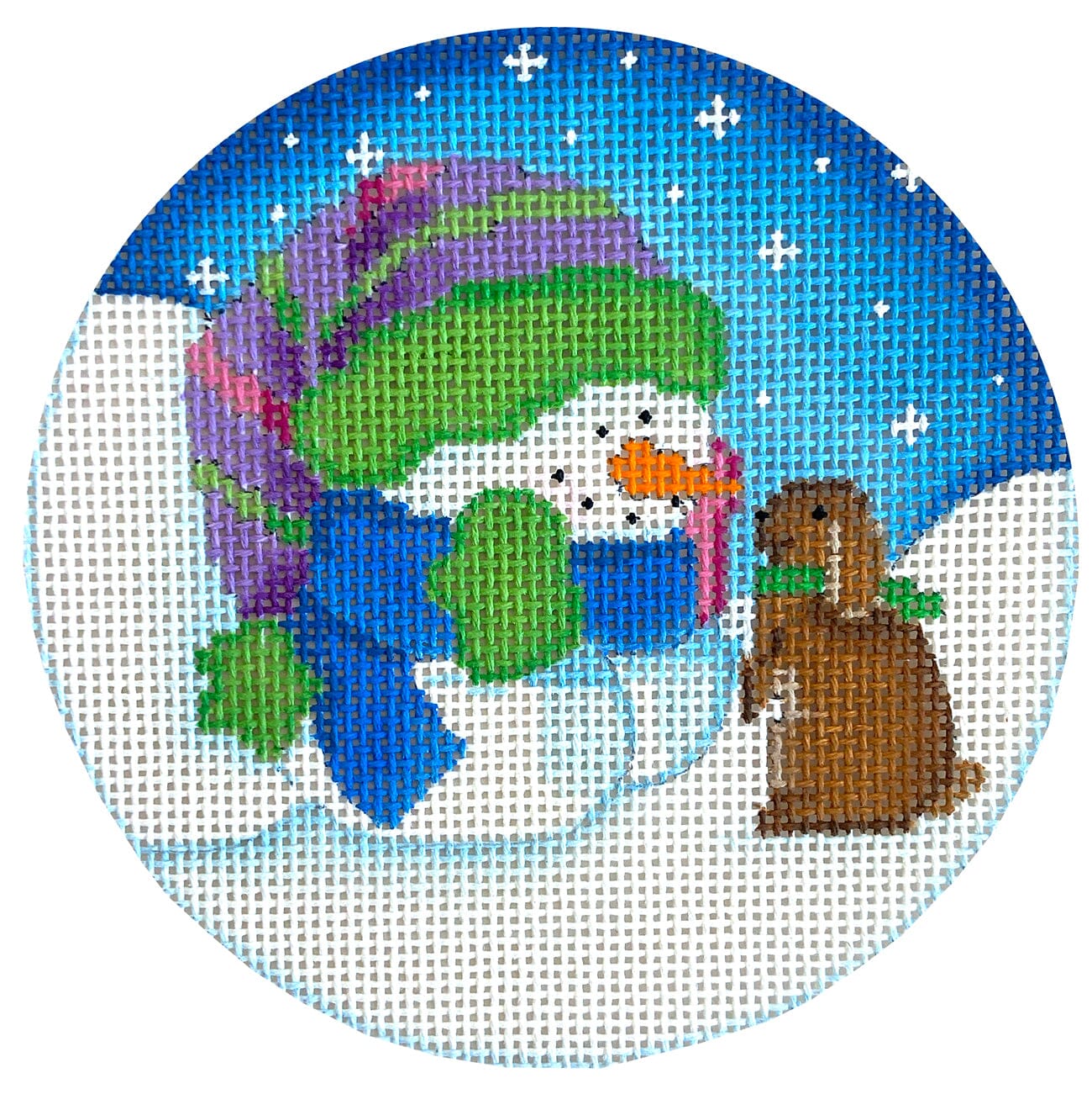 Eskimo Kisses Ornament Painted Canvas Pepperberry Designs