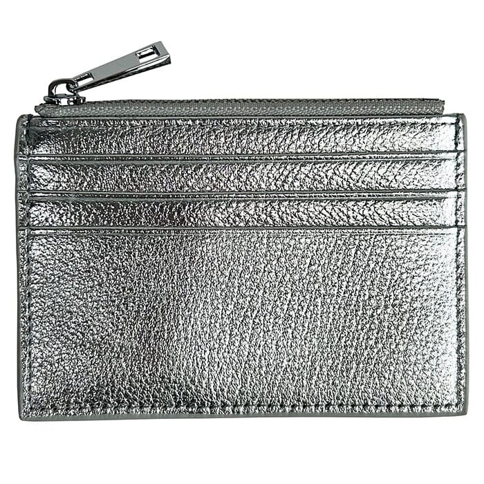 Everyday Leather Wallet   Silver Leather Goods Rachel Barri Designs