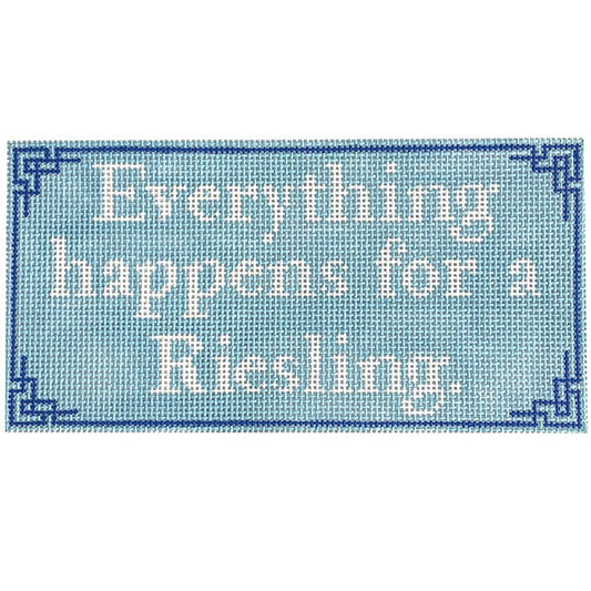 Everything Happens for a Riesling Painted Canvas Froopy Designs 