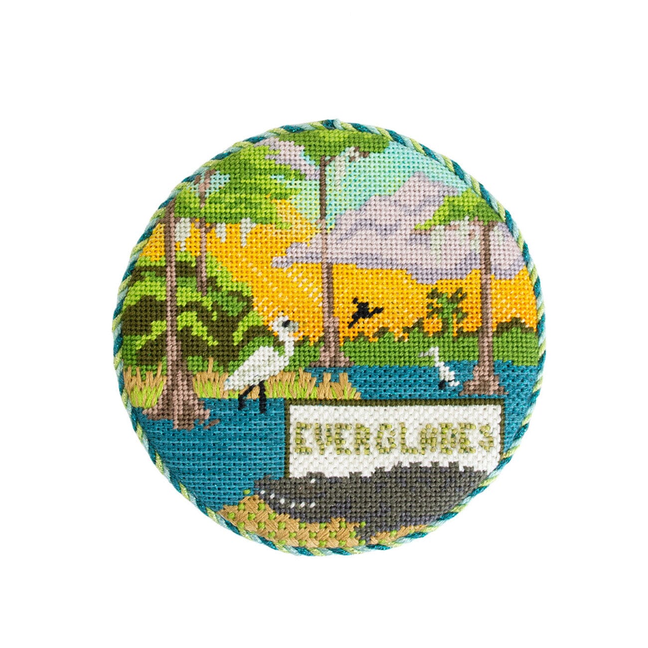 Explore America Everglades with Stitch Guide Painted Canvas Kirk & Bradley - 2