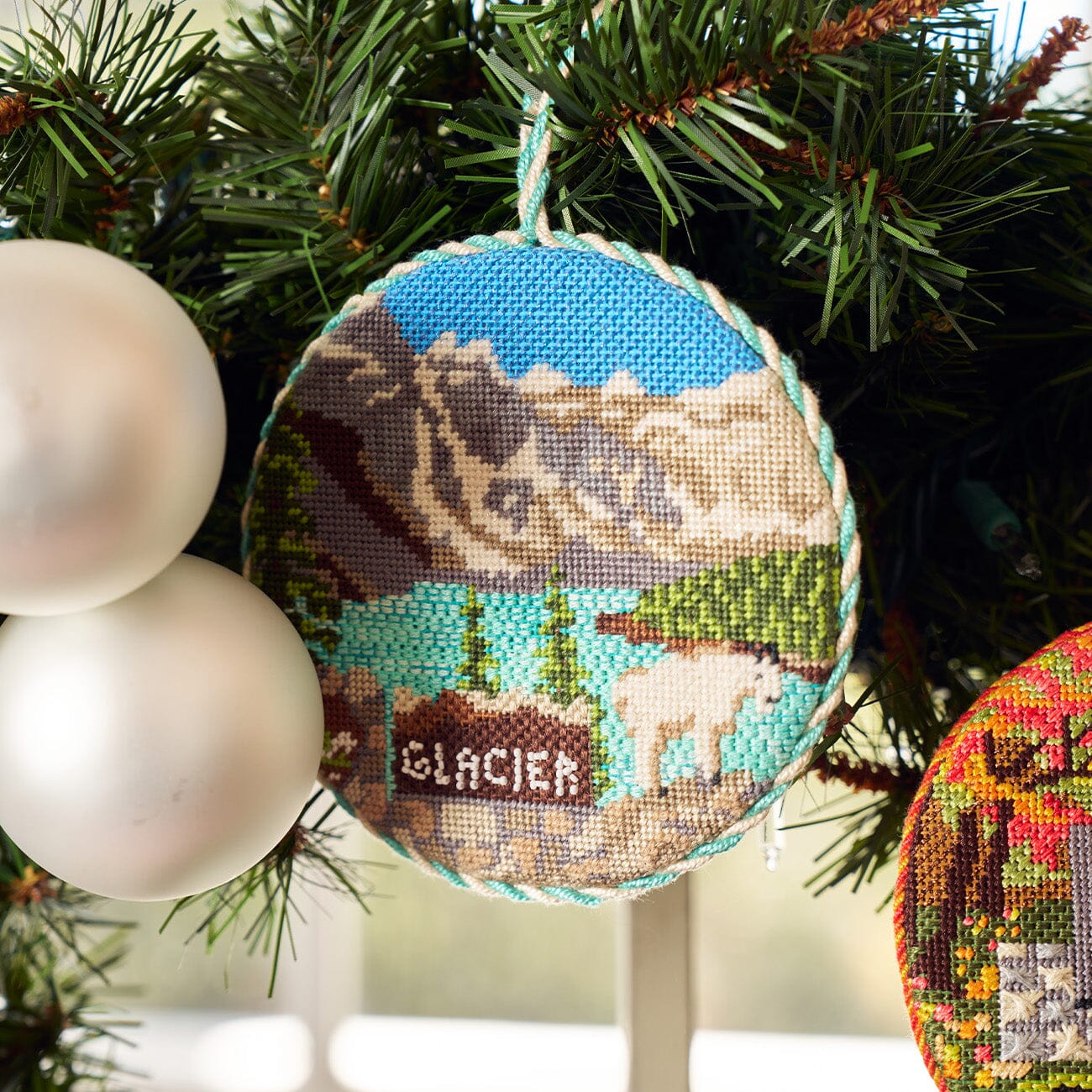 Explore America Glacier National Park with Stitch Guide Painted Canvas Kirk & Bradley - 4