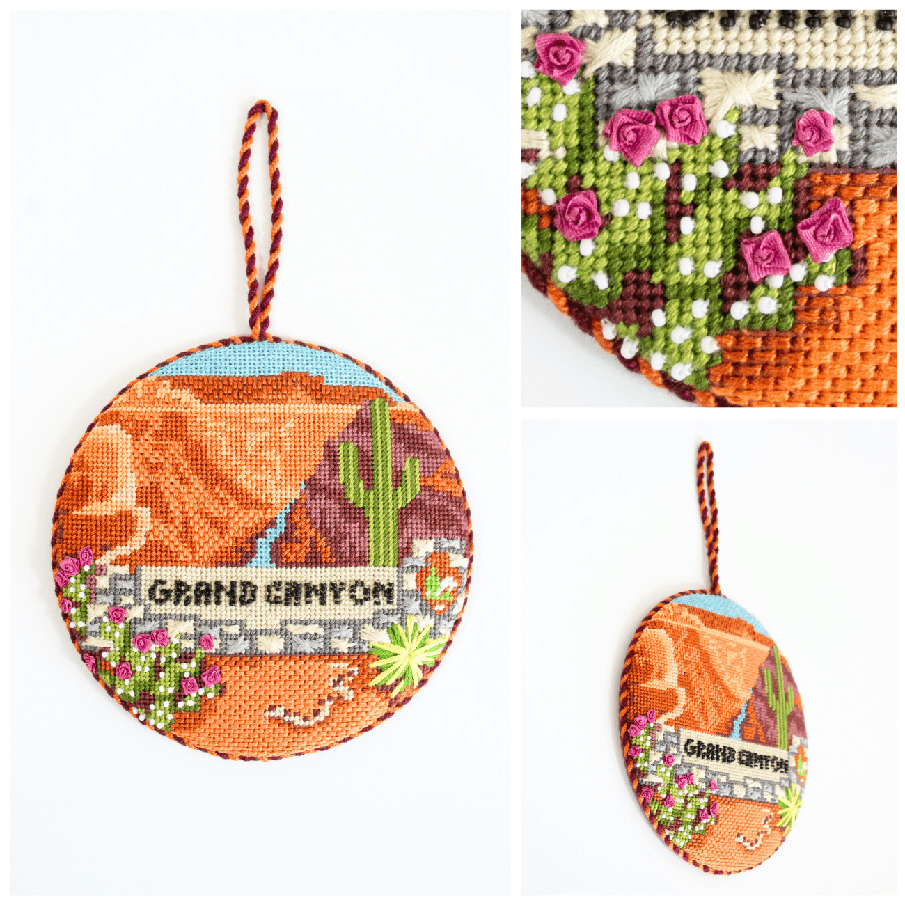 Explore America Grand Canyon with Stitch Guide Painted Canvas Kirk & Bradley - 3