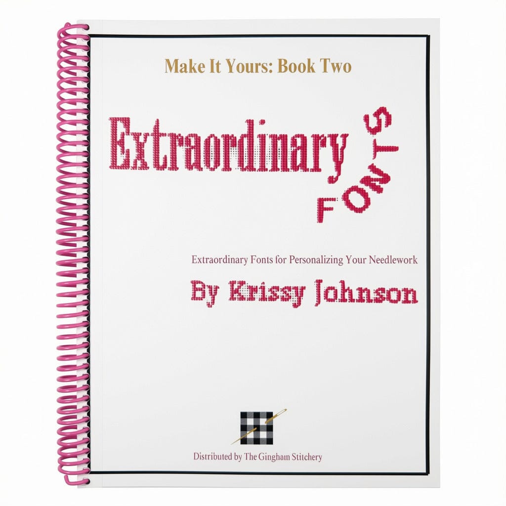 Extraordinary Fonts by Krissy Johnson Books The Gingham Stitchery - 1