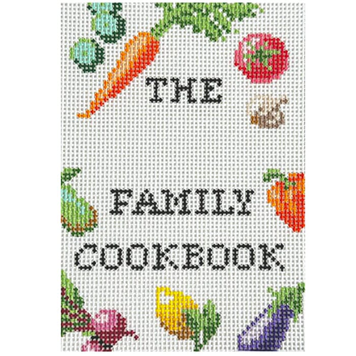 Family Cookbook Painted Canvas C'ate La Vie