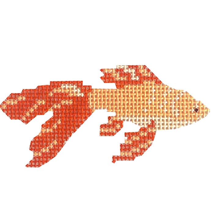 Fantail Goldfish Painted Canvas Bell House Designs - 1
