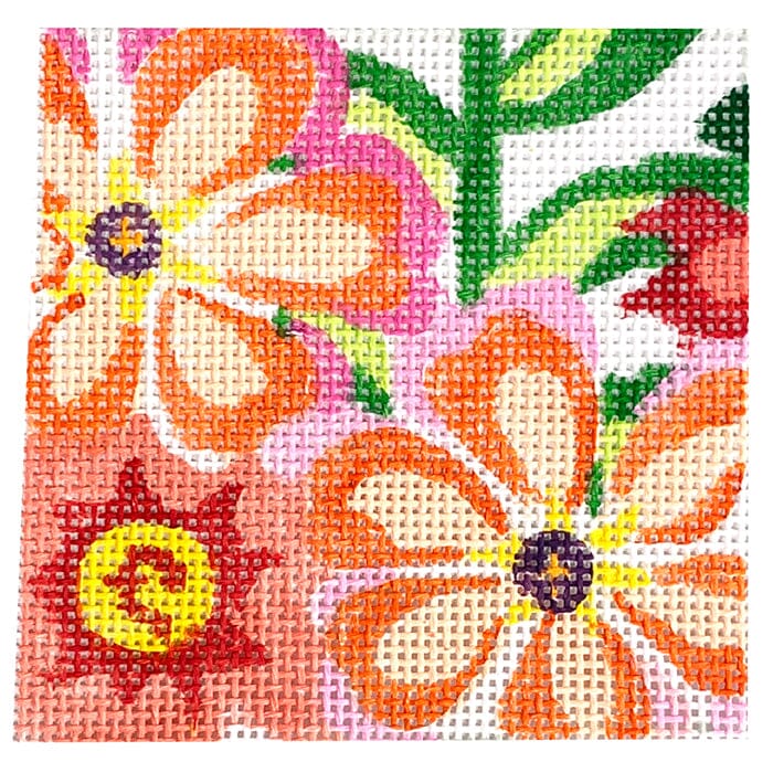 Fantasy Garden Coaster #6 Painted Canvas Jean Smith - 1