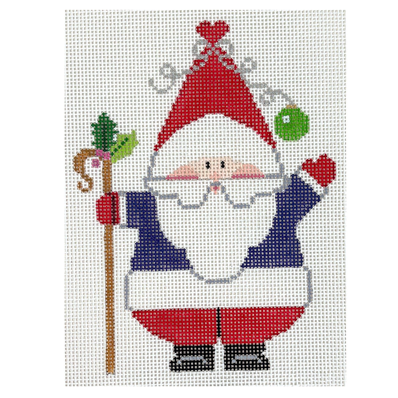 Fat Santa w/ Staff Painted Canvas TNW Designs - 1