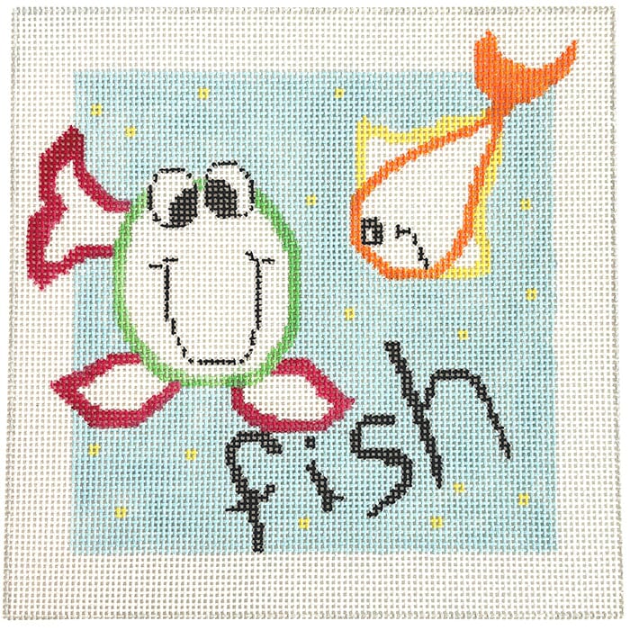 Fish 8" Children's Collection Painted Canvas Jean Smith - 1