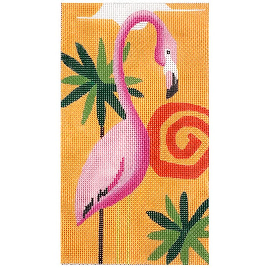 Flamingo Eyeglass/ Cell Case Painted Canvas Raymond Crawford Designs 