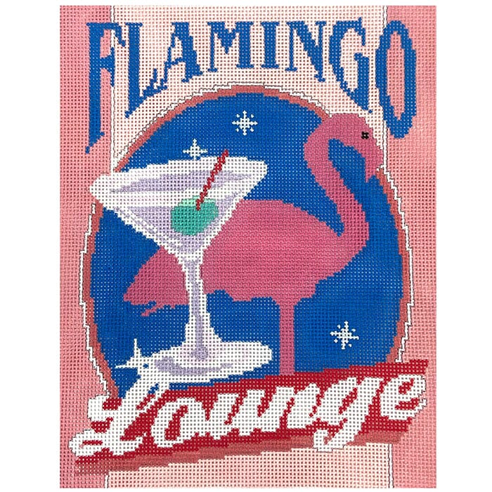 Flamingo Lounge Painted Canvas The Meredith Collection - 2