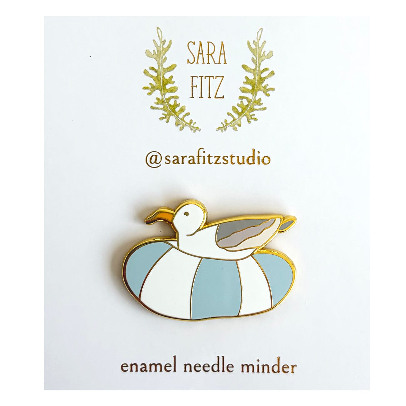Floating Gull Needle Minder Accessories Sara Fitz Studio - 1