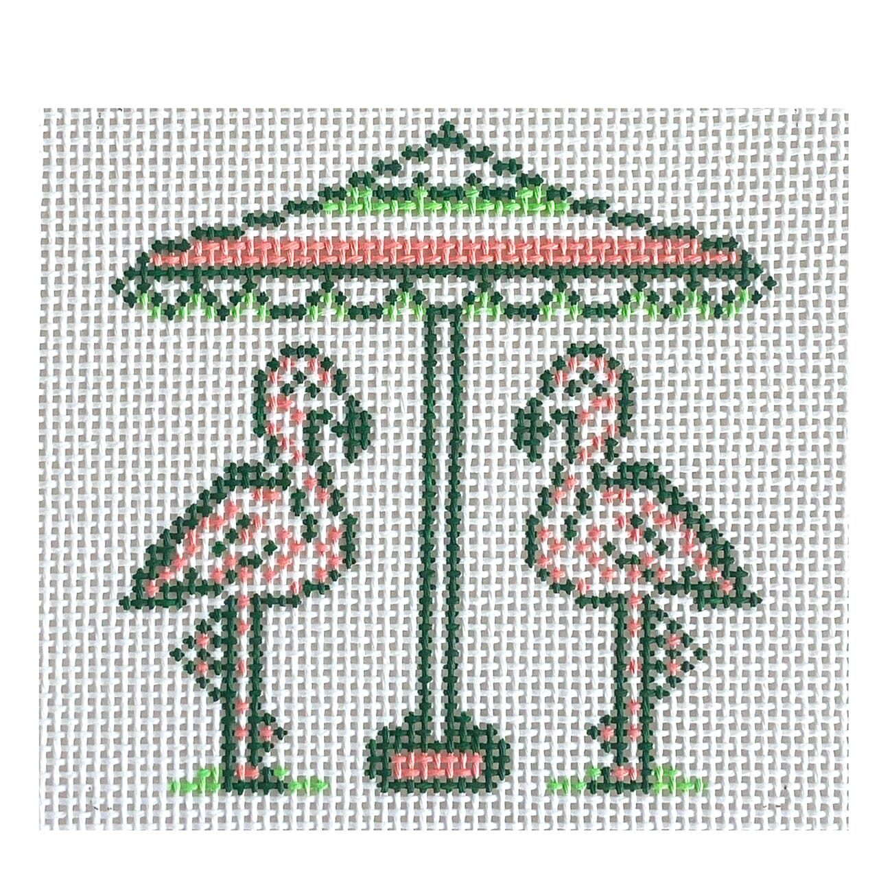 Florida Flamingoes Painted Canvas Morgan Julia Designs