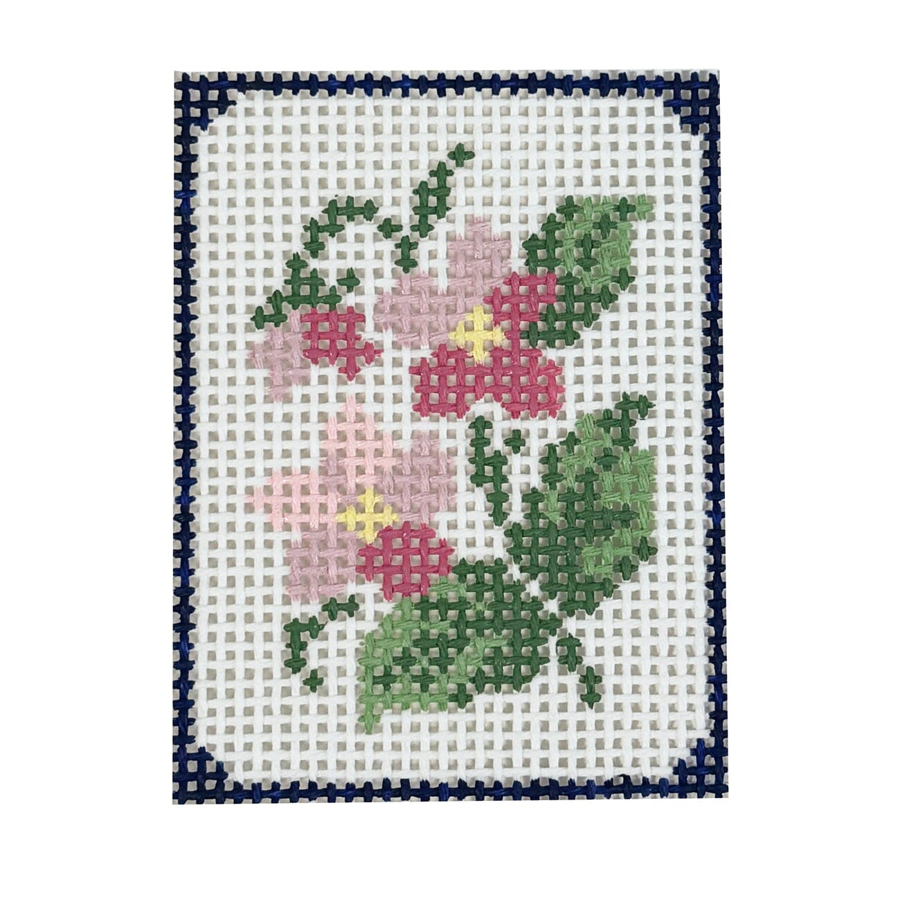 Flower Mahjong Tile Painted Canvas Maura Nolan Designs - 1