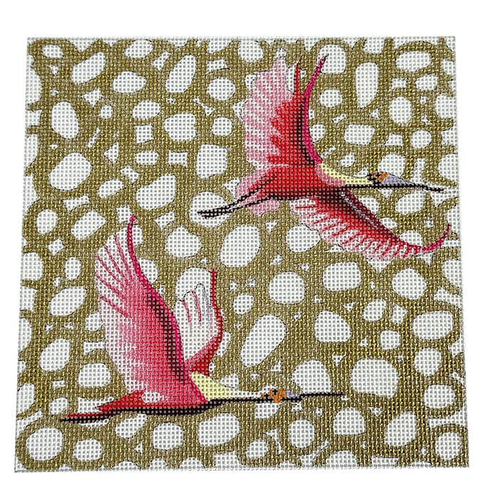 Flying Herons Painted Canvas Colors of Praise