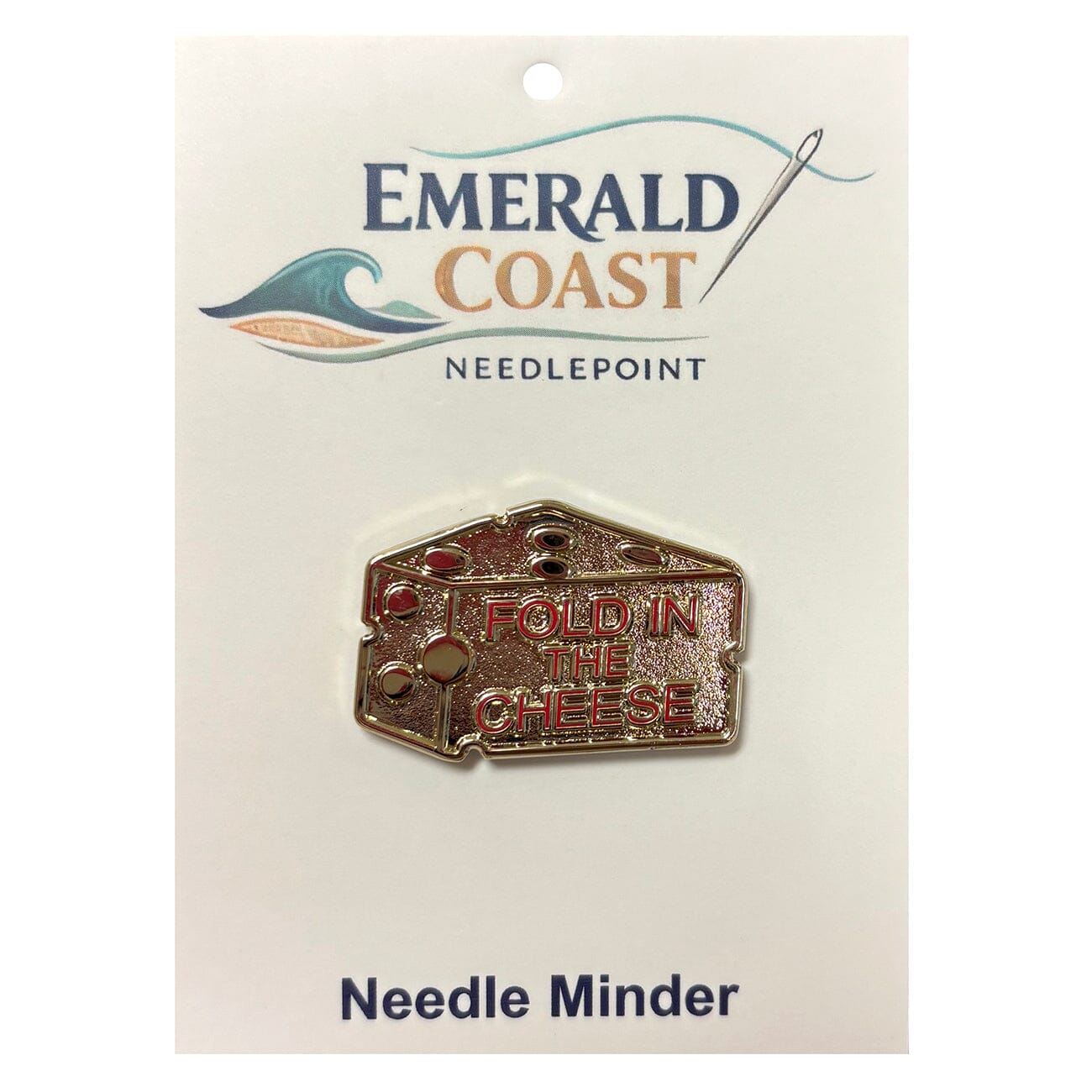 Fold in the Cheese Needle Minder Accessories Emerald Coast Needlepoint - 1