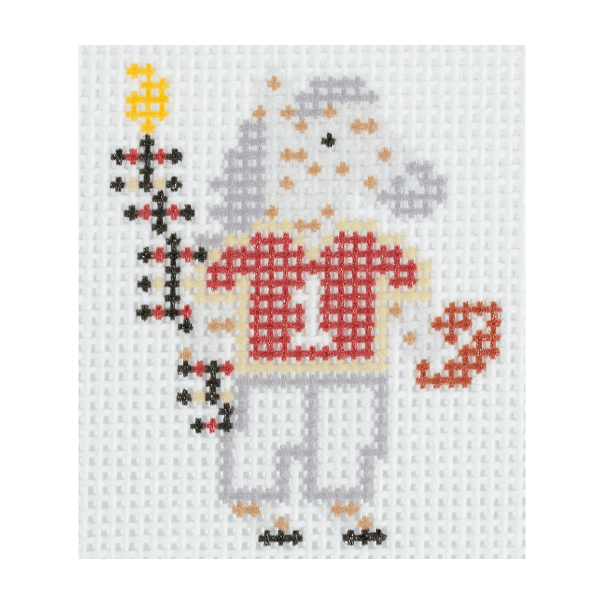 Football Friend FL Horse Printed Canvas Ivy Thread Needlepoint - 1